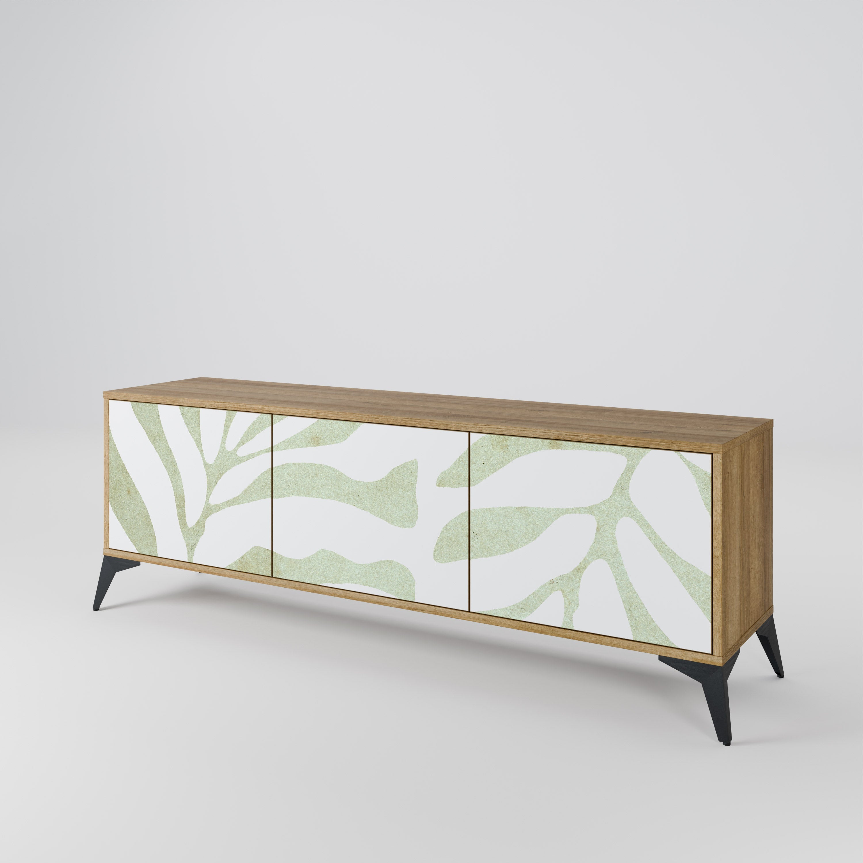 BOTANICAL SPARK TV-Lowboard mit 3 Türen in Eiche-Optik