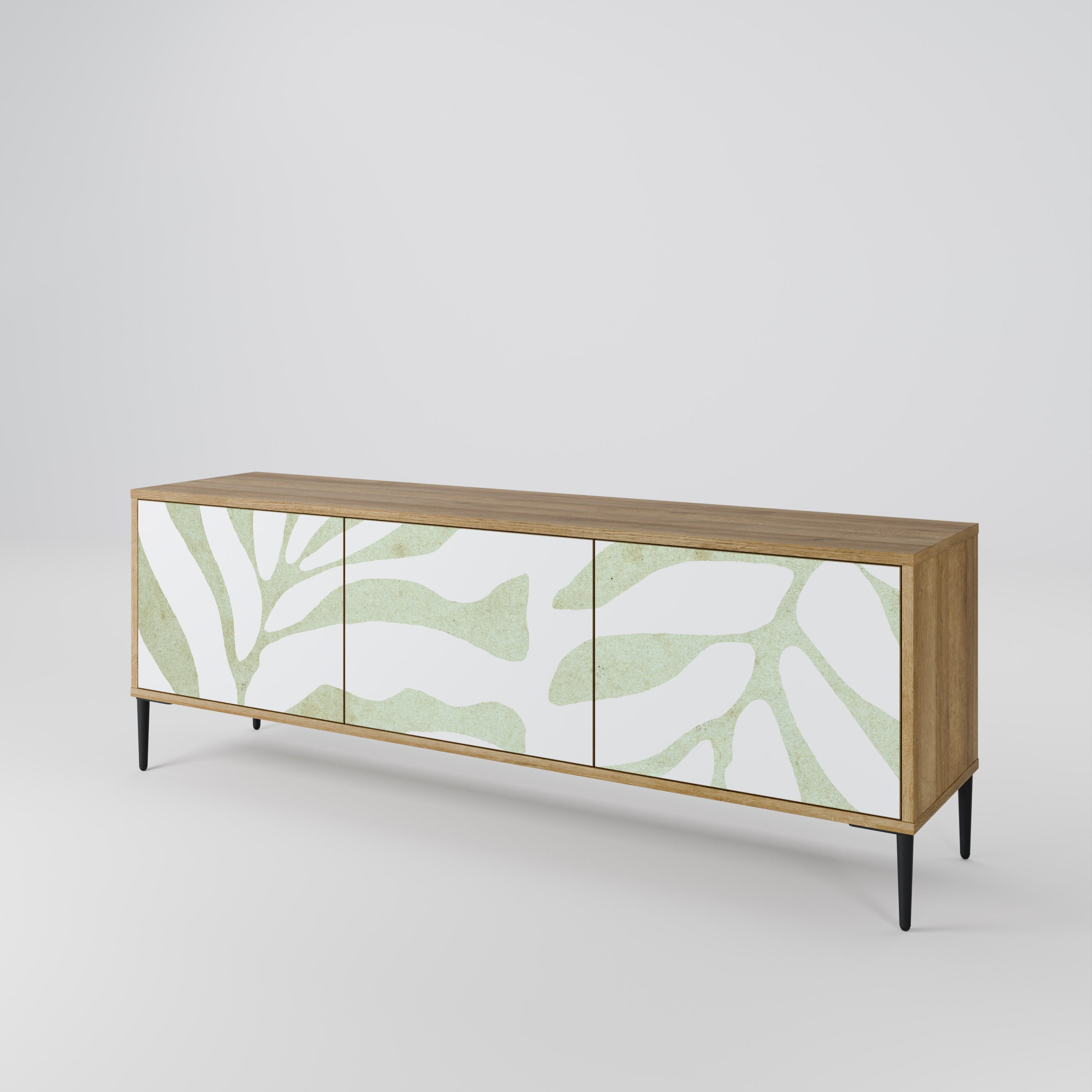 BOTANICAL SPARK TV-Lowboard mit 3 Türen in Eiche-Optik