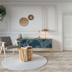 BLUE LEAVES TV-Lowboard mit 3 Türen in Eiche-Optik