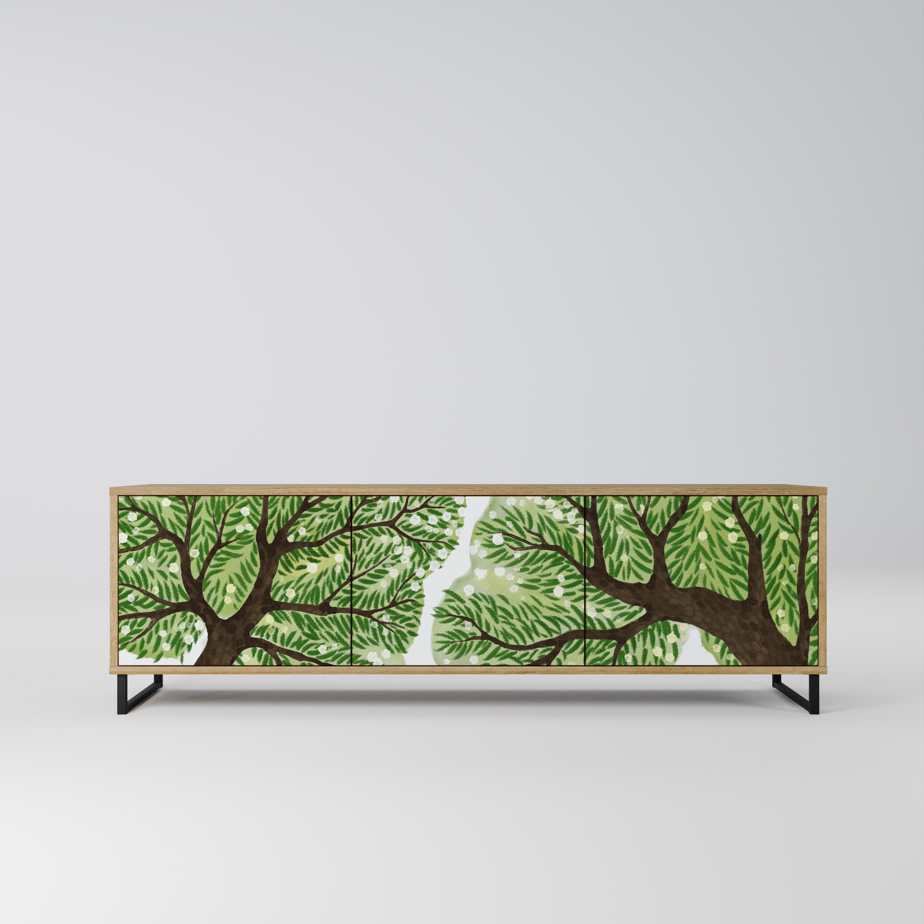 WILDERNESS DASH TV-Lowboard mit 3 Türen in Eiche-Optik