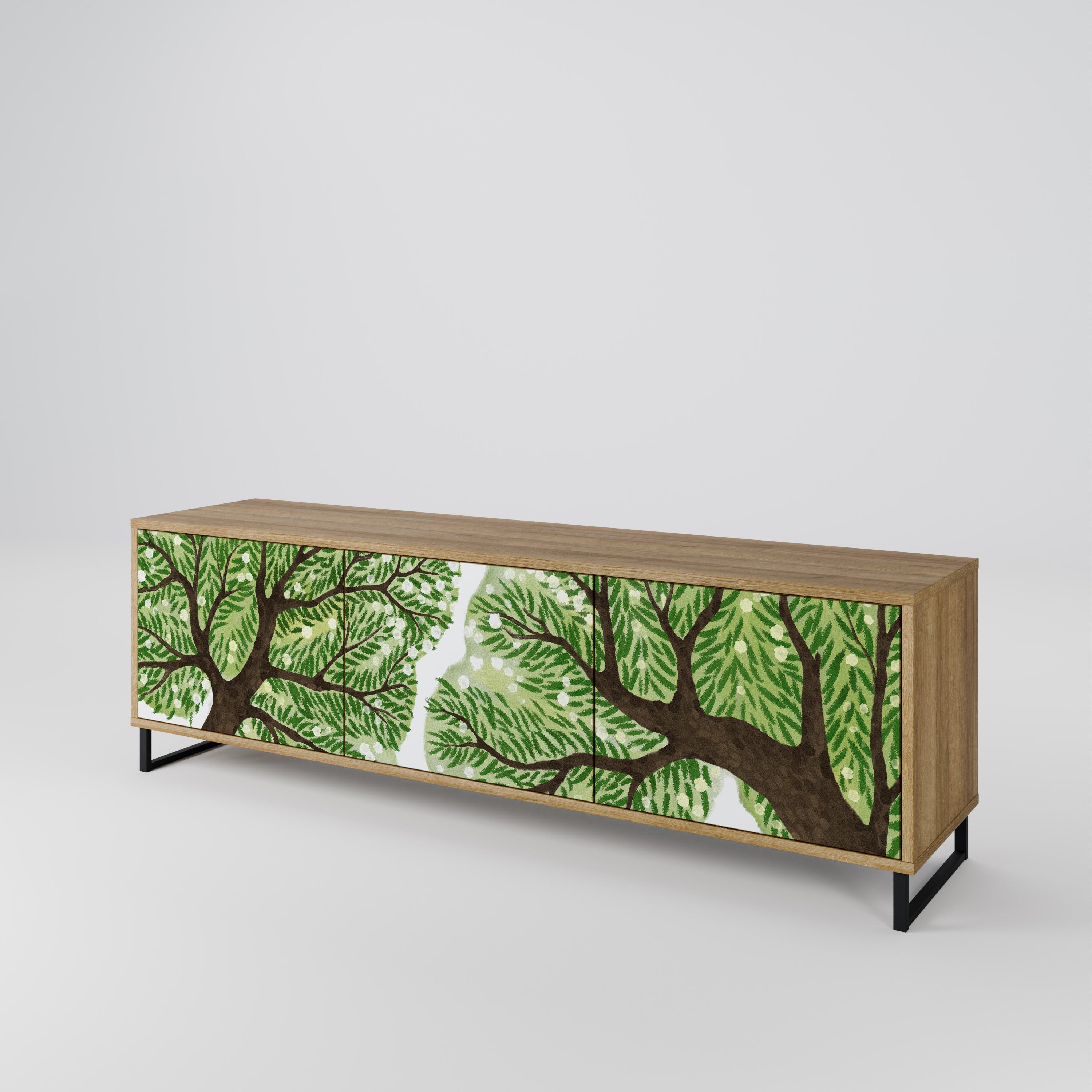 WILDERNESS DASH TV-Lowboard mit 3 Türen in Eiche-Optik