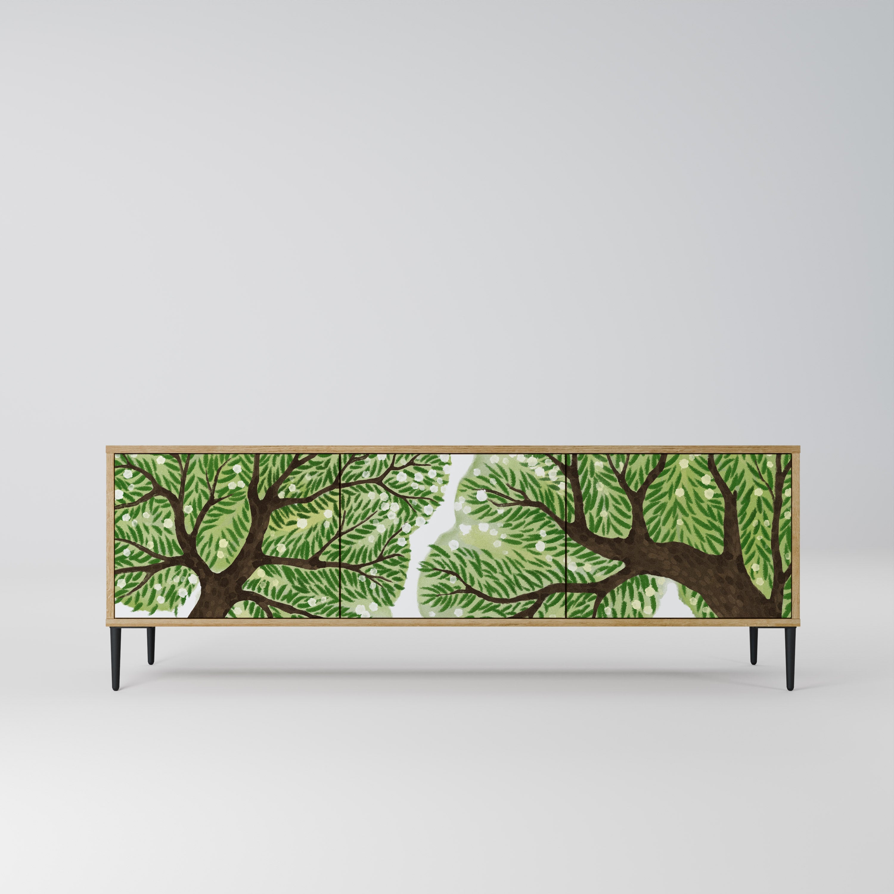 WILDERNESS DASH TV-Lowboard mit 3 Türen in Eiche-Optik