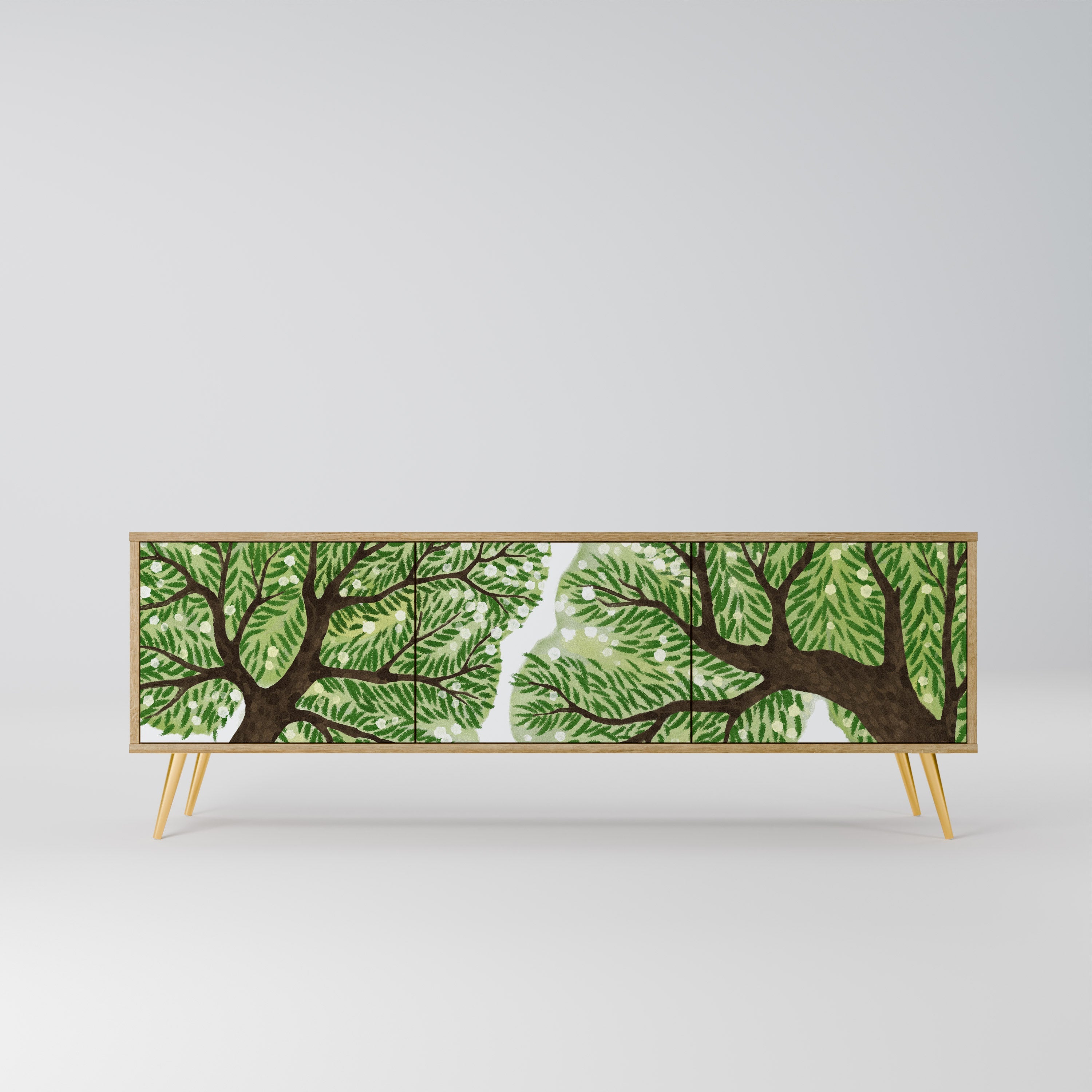 WILDERNESS DASH TV-Lowboard mit 3 Türen in Eiche-Optik