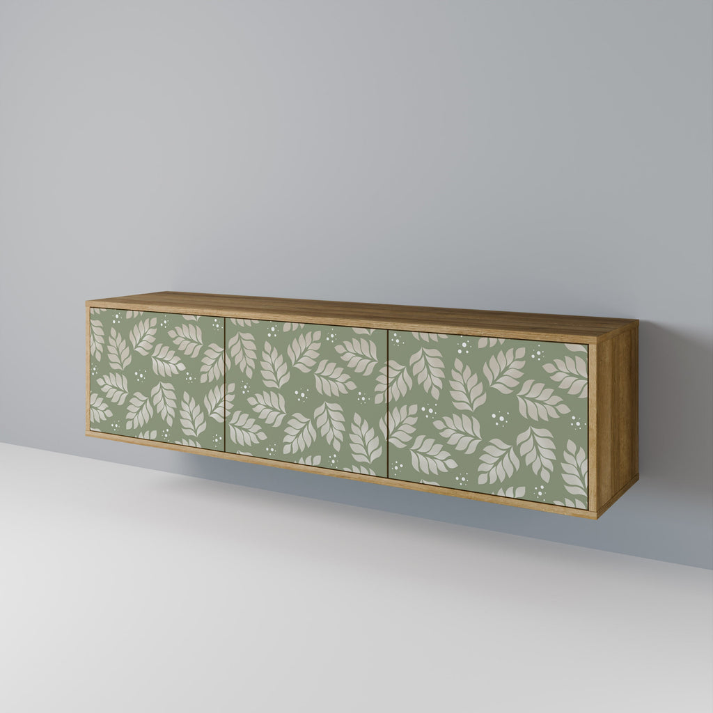 LEAVES ON GREEN TV-Lowboard mit 3 Türen in Eiche-Optik