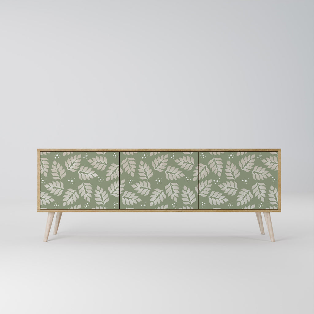 LEAVES ON GREEN TV-Lowboard mit 3 Türen in Eiche-Optik