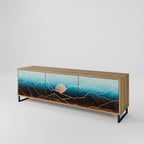 LUNAR SECRETS TV-Lowboard mit 3 Türen in Eiche-Optik