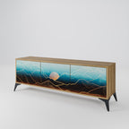 LUNAR SECRETS TV-Lowboard mit 3 Türen in Eiche-Optik