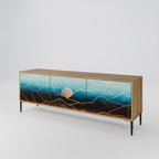 LUNAR SECRETS TV-Lowboard mit 3 Türen in Eiche-Optik