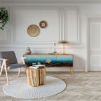 LUNAR SECRETS TV-Lowboard mit 3 Türen in Eiche-Optik