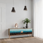 LUNAR SECRETS TV-Lowboard mit 3 Türen in Eiche-Optik