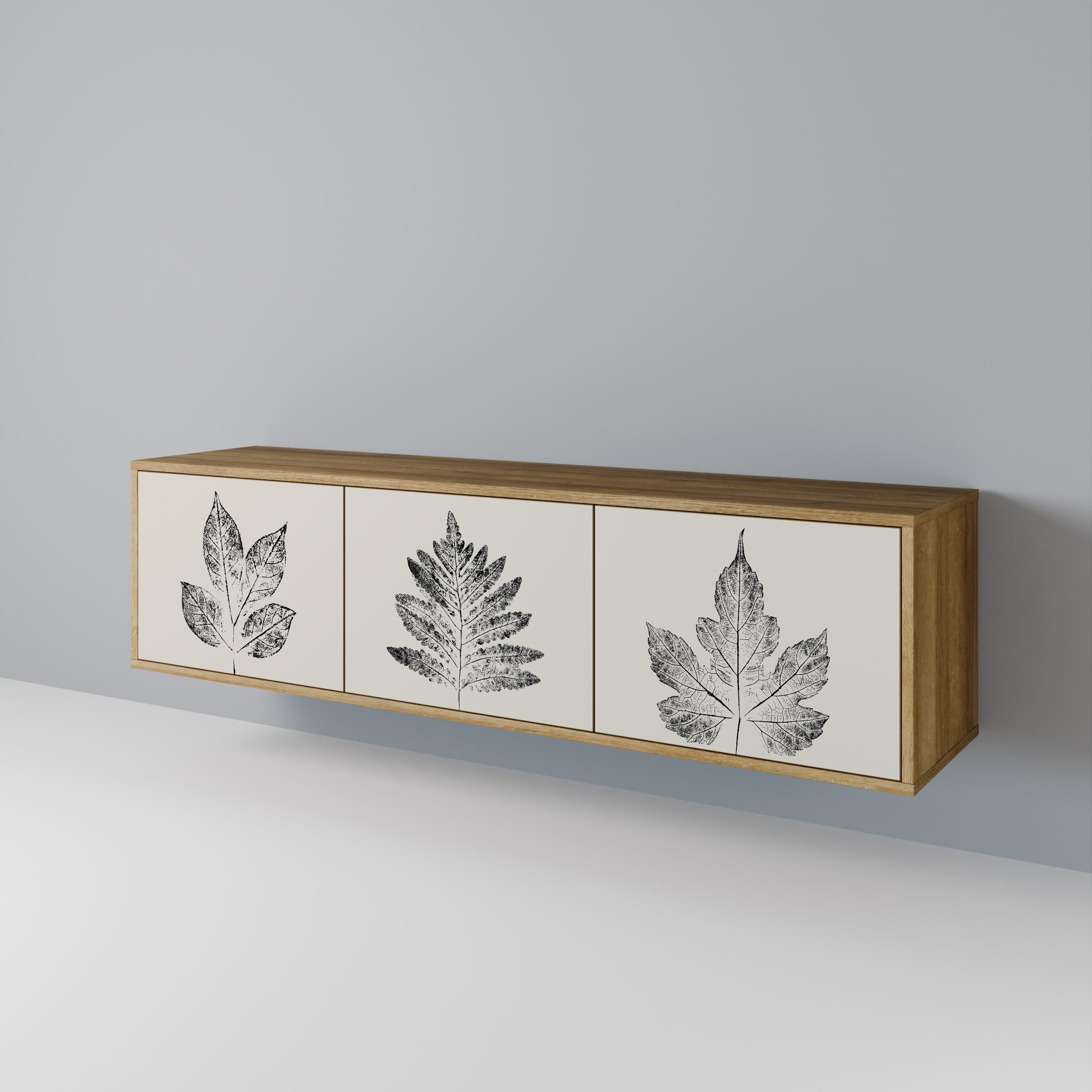 LEAFY STAMPS 3-türiges TV-Lowboard
