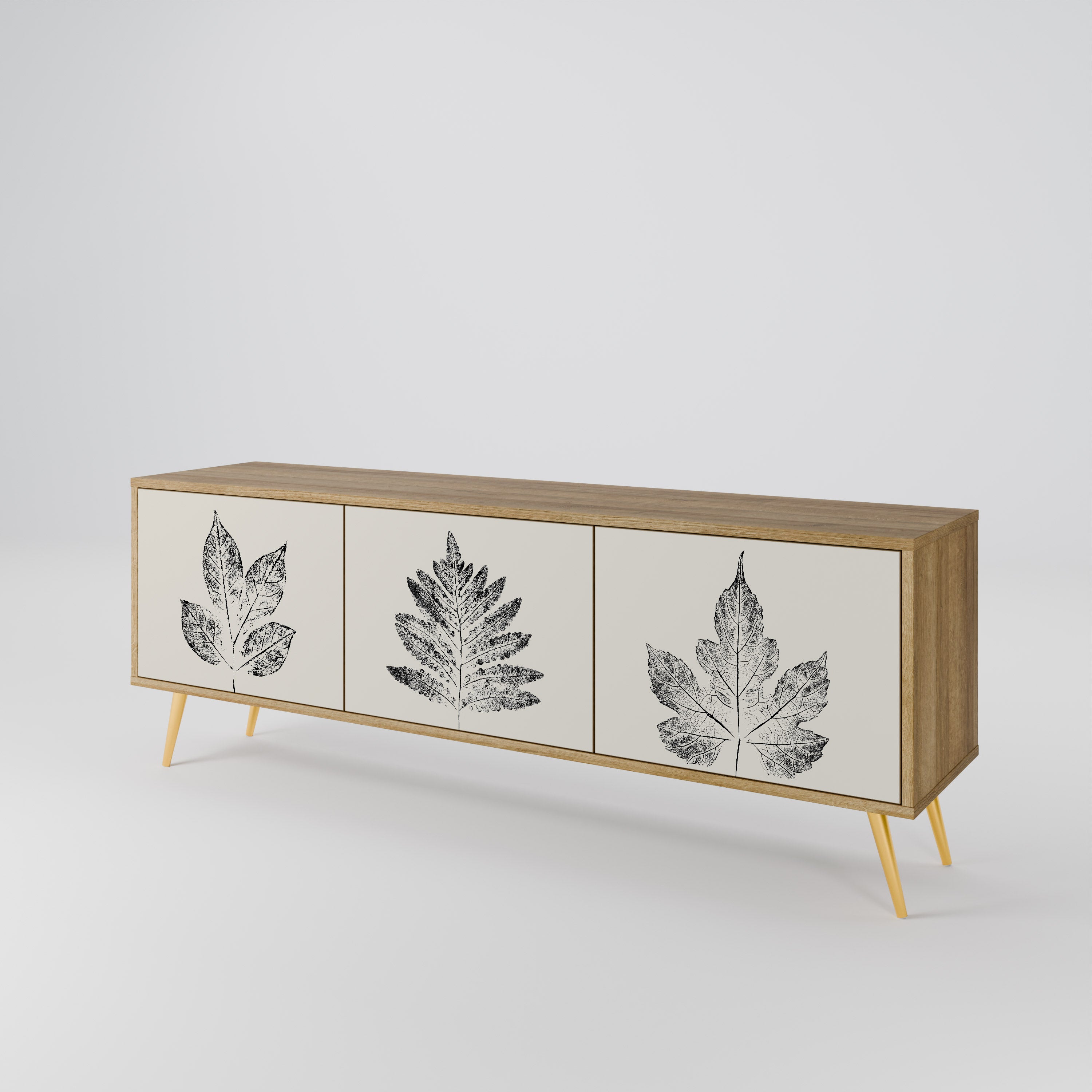 LEAFY STAMPS 3-türiges TV-Lowboard