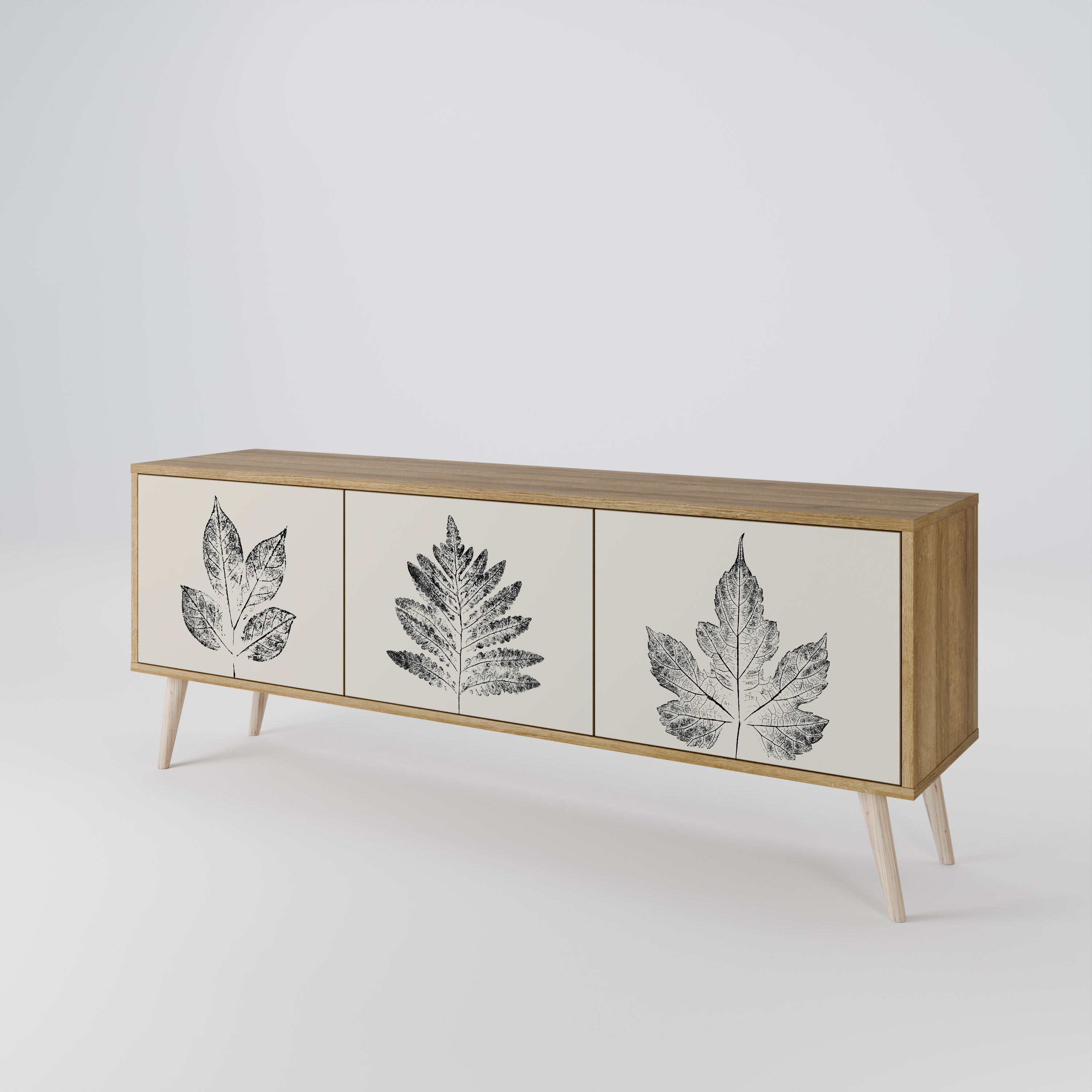 LEAFY STAMPS 3-türiges TV-Lowboard