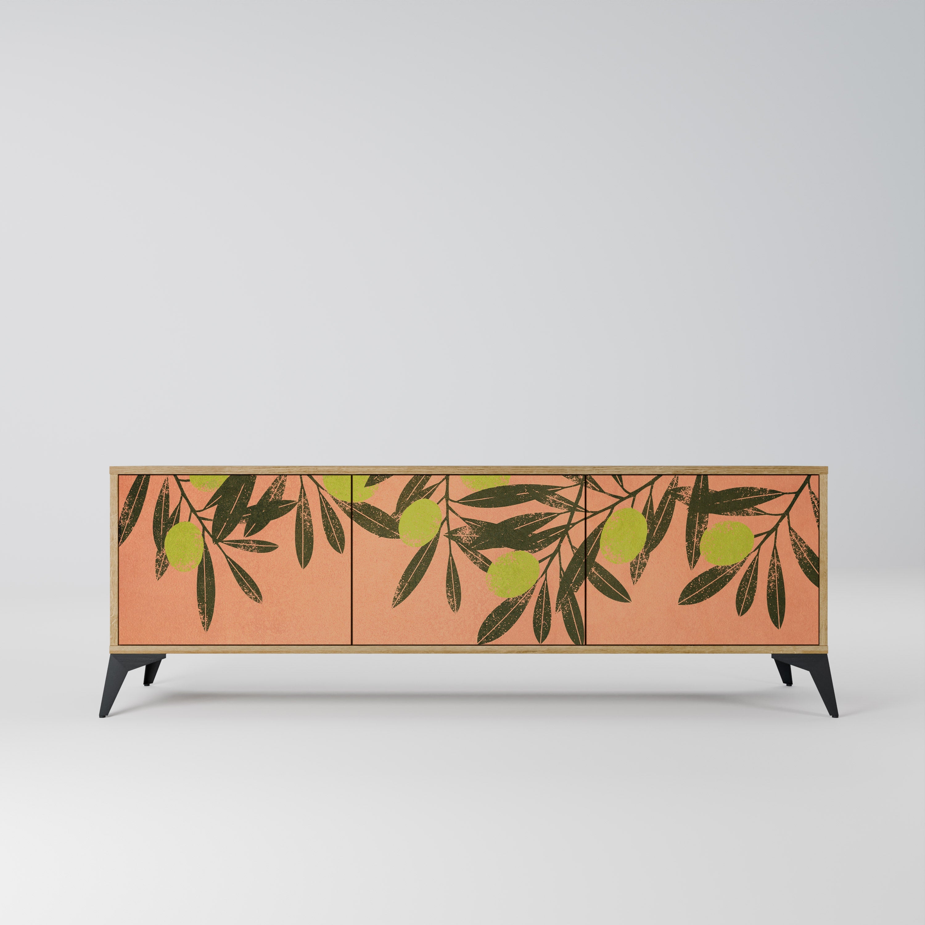 JUICY OLIVES TV-Lowboard mit 3 Türen in Eiche-Optik