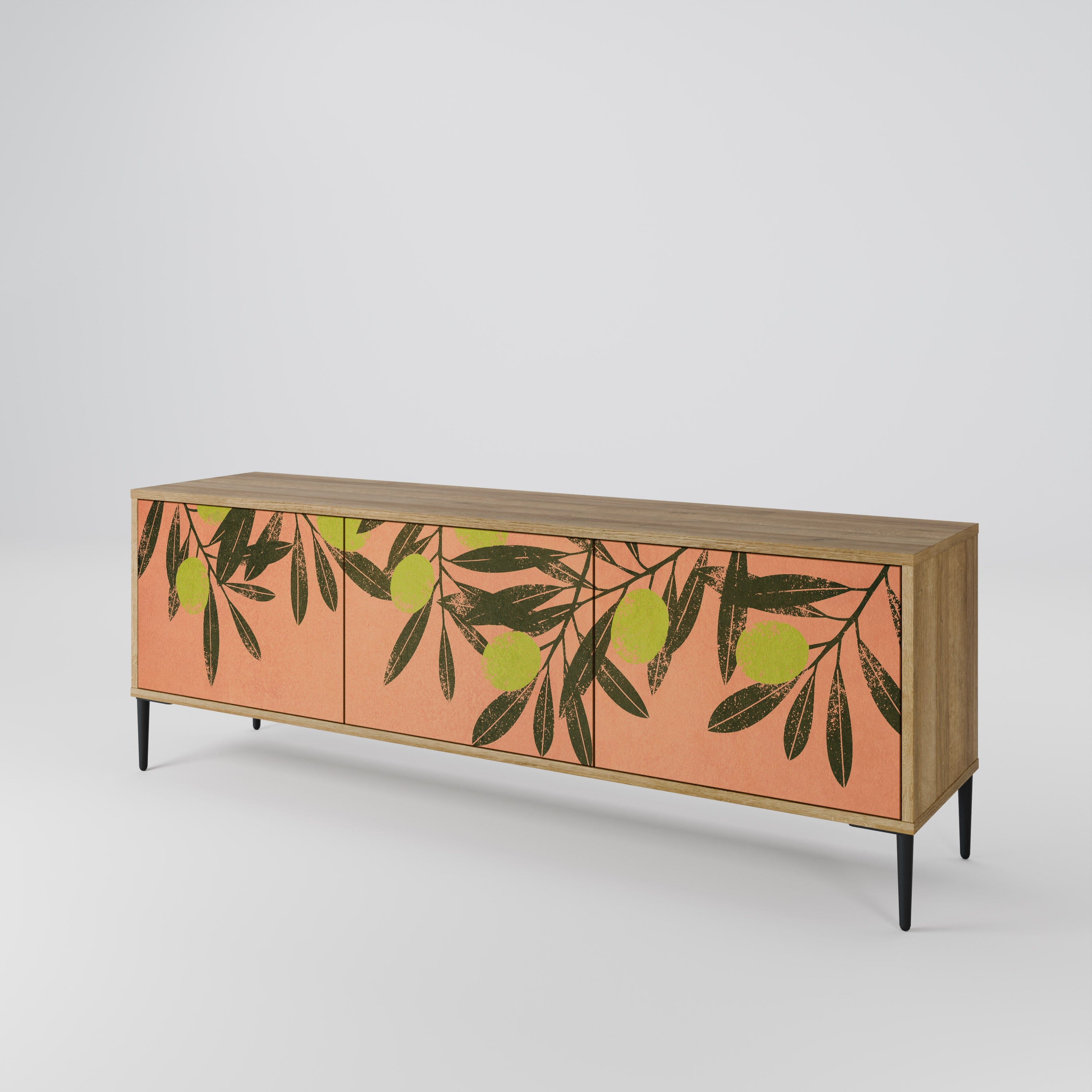 JUICY OLIVES TV-Lowboard mit 3 Türen in Eiche-Optik