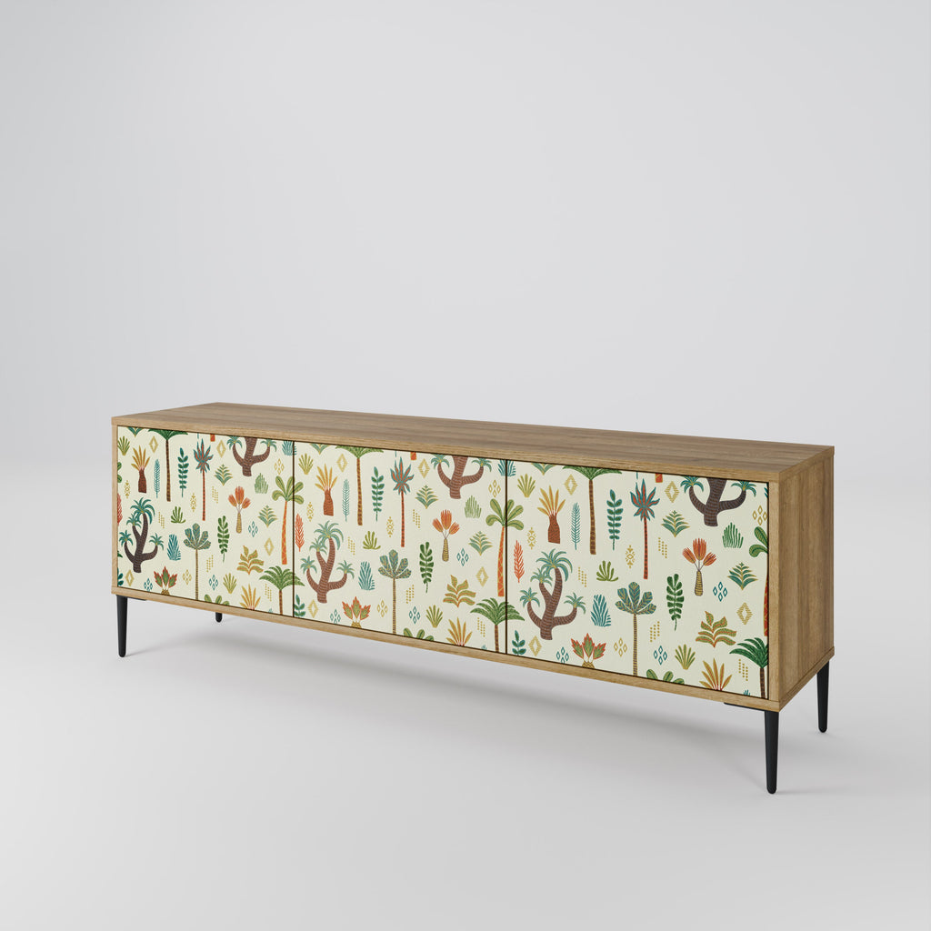 PALM SPRING TV-Lowboard mit 3 Türen in Eiche-Optik