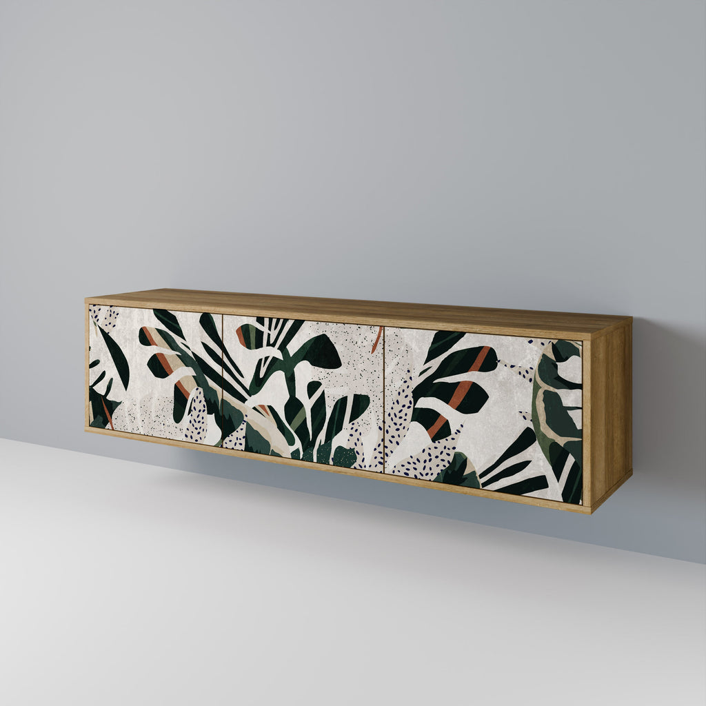 VERDURE FORMATION TV-Lowboard mit 3 Türen in Eiche-Optik