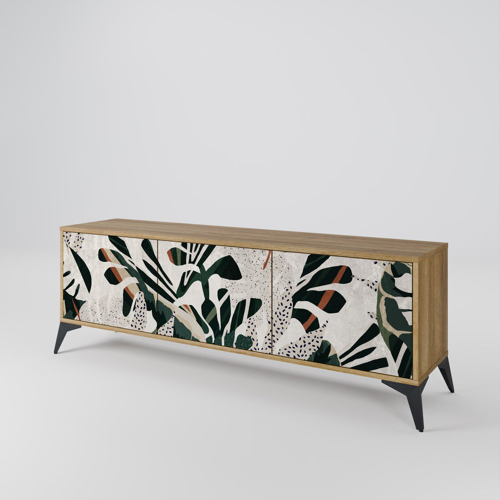 VERDURE FORMATION TV-Lowboard mit 3 Türen in Eiche-Optik