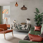 VERDURE FORMATION TV-Lowboard mit 3 Türen in Eiche-Optik