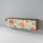 FUNGUS FANTASY TV-Lowboard mit 3 Türen in Eiche-Optik