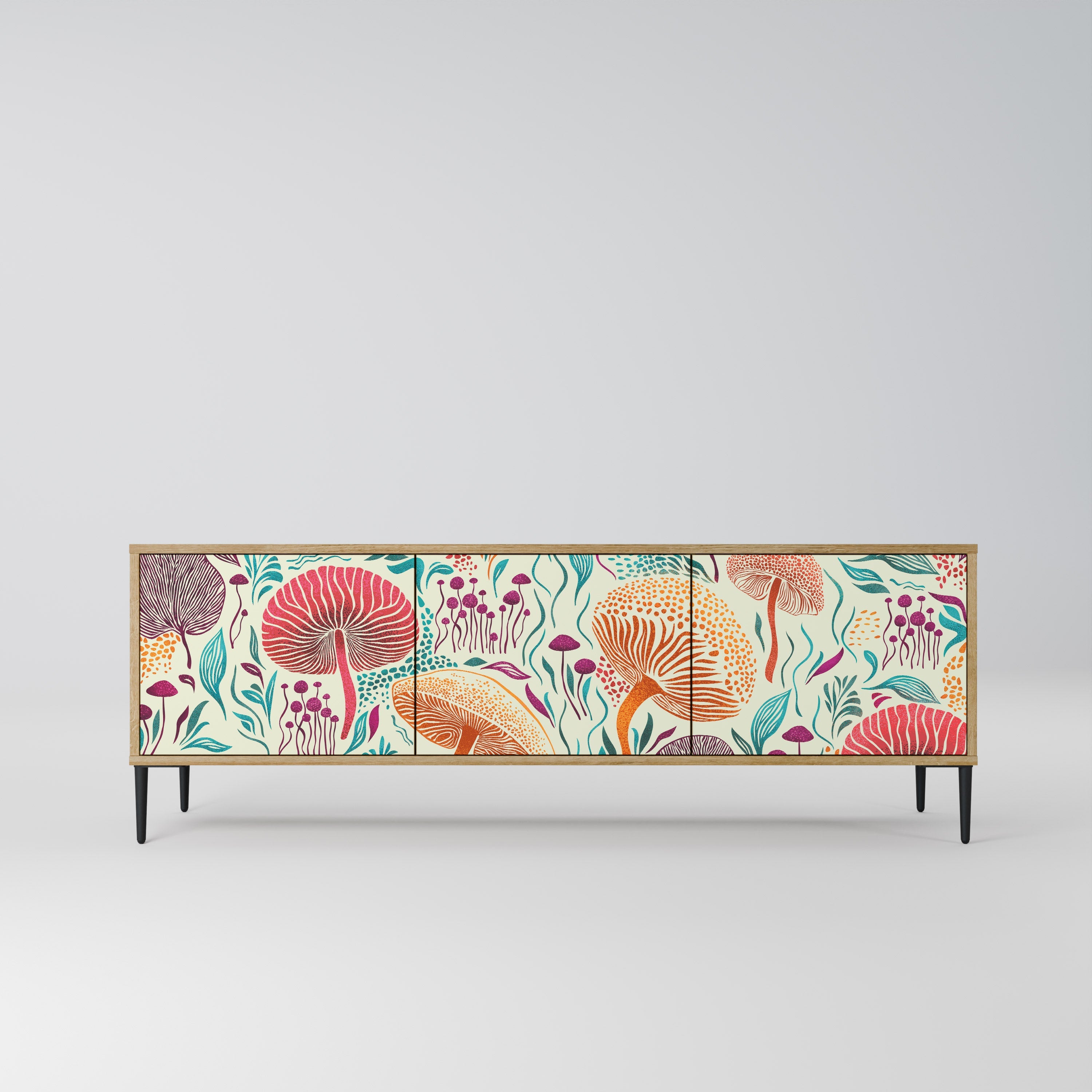 FUNGUS FANTASY TV-Lowboard mit 3 Türen in Eiche-Optik