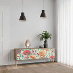 FUNGUS FANTASY TV-Lowboard mit 3 Türen in Eiche-Optik