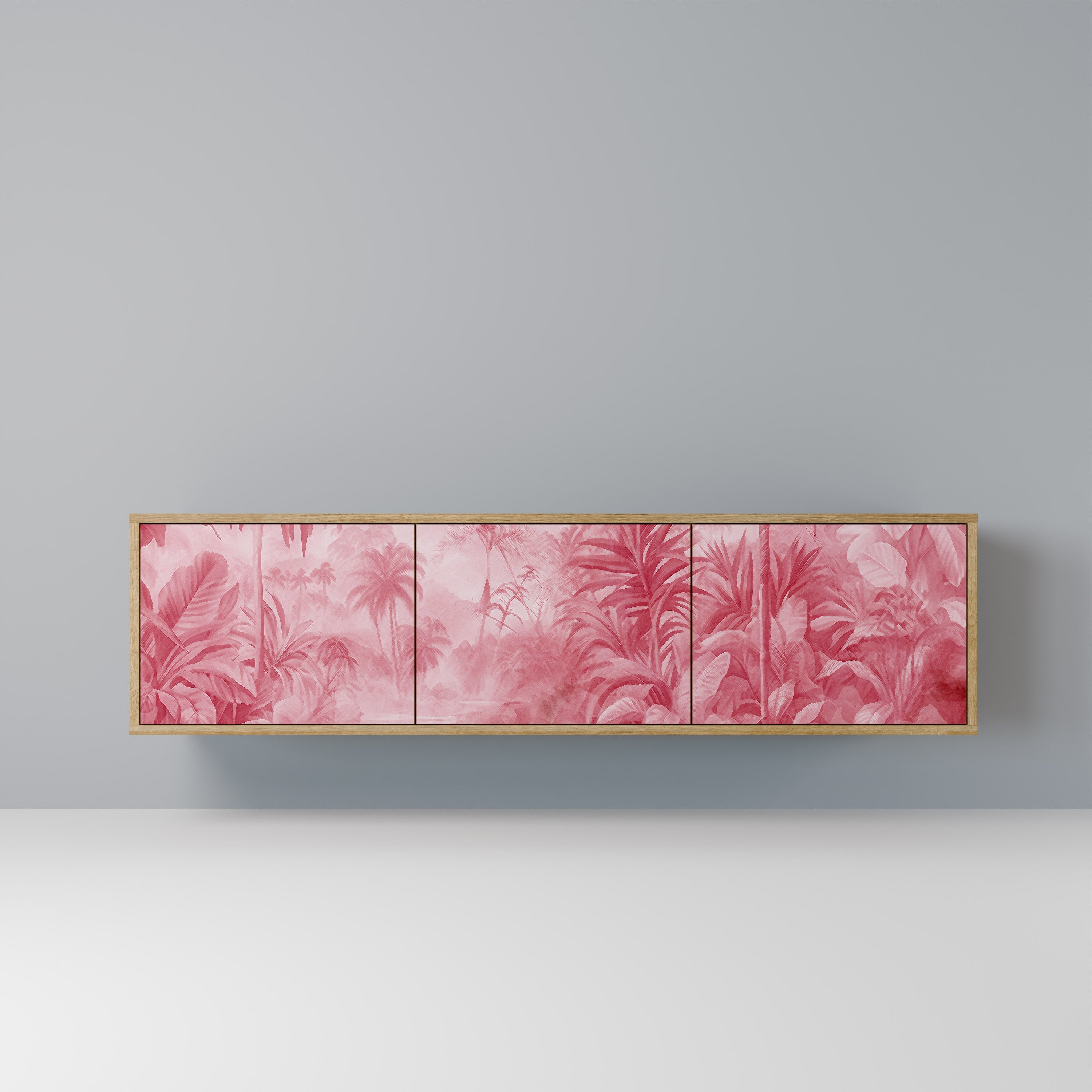 SWEET TROPICS TV-Lowboard mit 3 Türen in Eiche-Optik