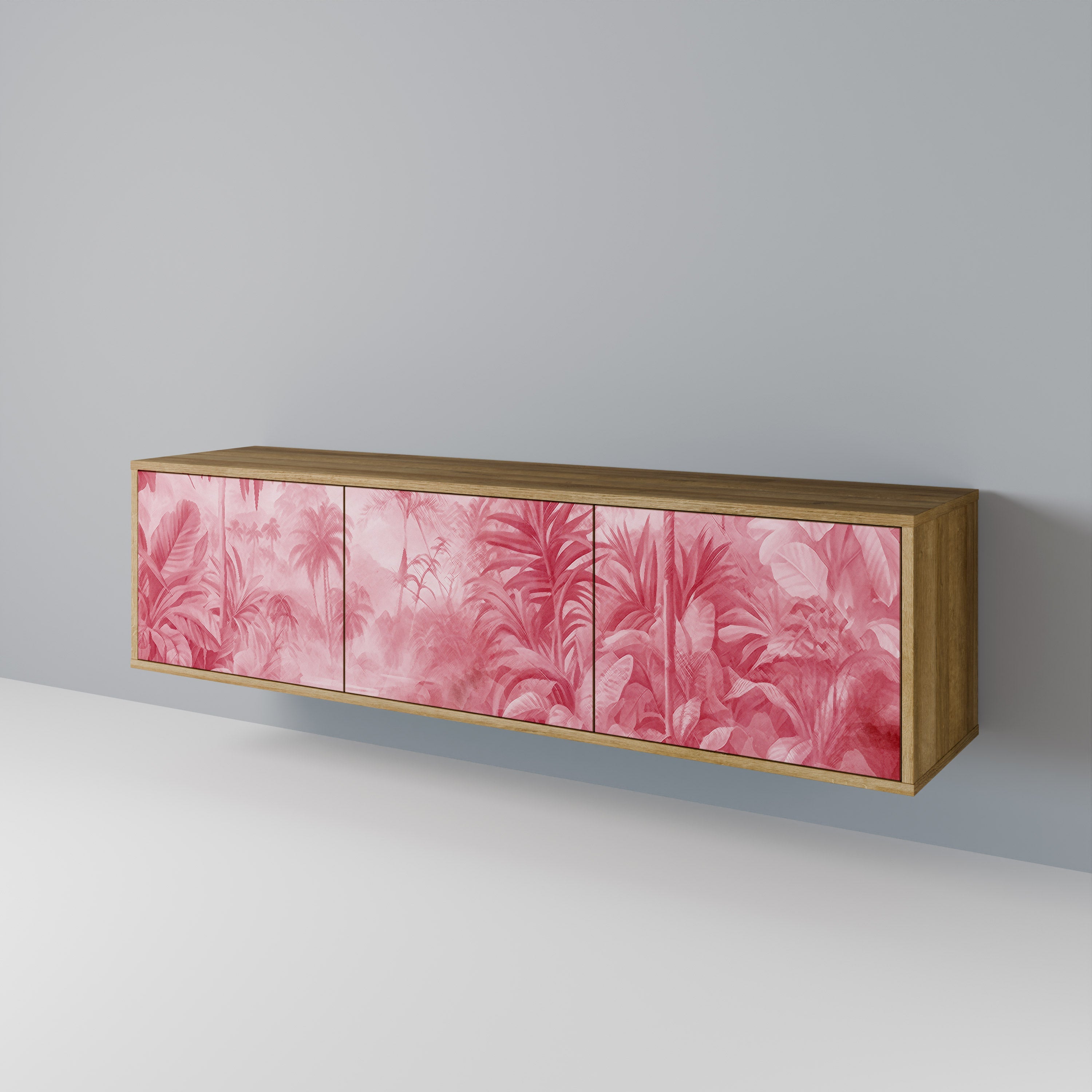SWEET TROPICS TV-Lowboard mit 3 Türen in Eiche-Optik