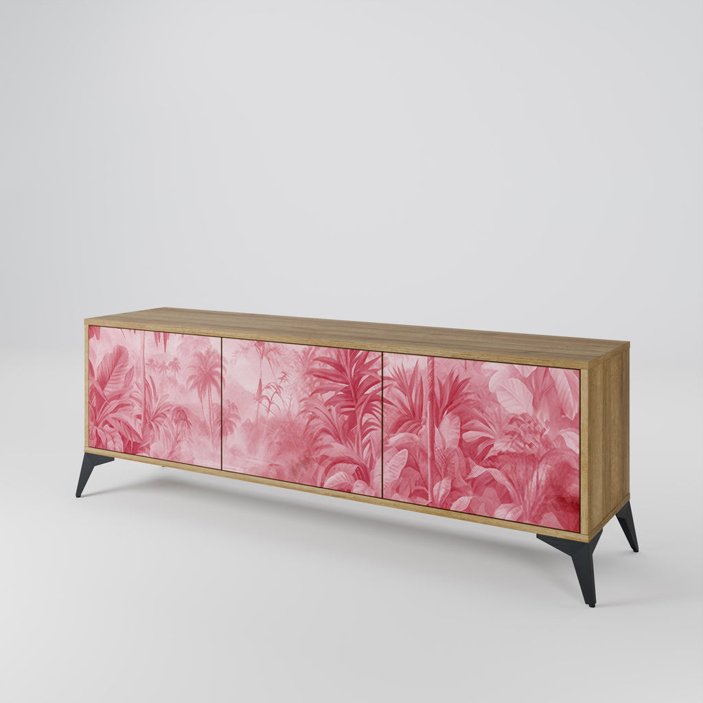 SWEET TROPICS TV-Lowboard mit 3 Türen in Eiche-Optik