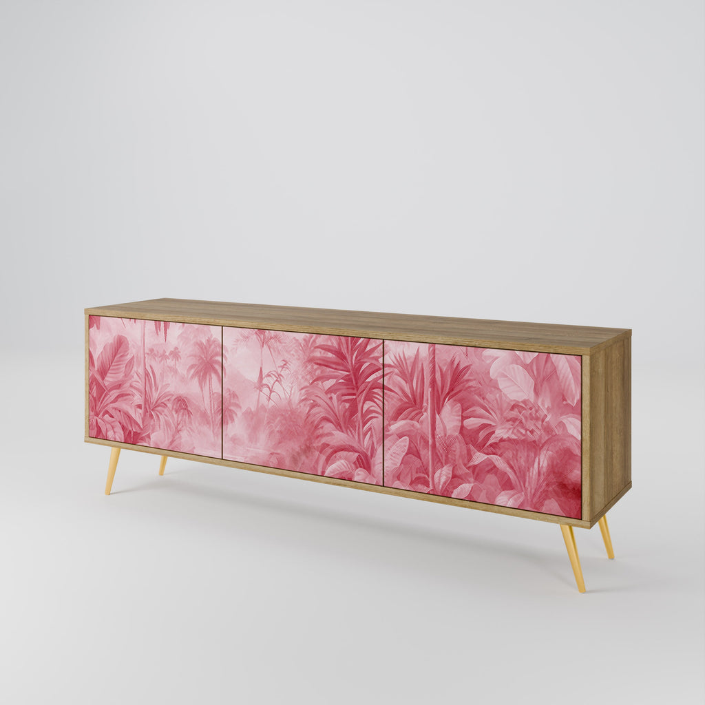 SWEET TROPICS TV-Lowboard mit 3 Türen in Eiche-Optik