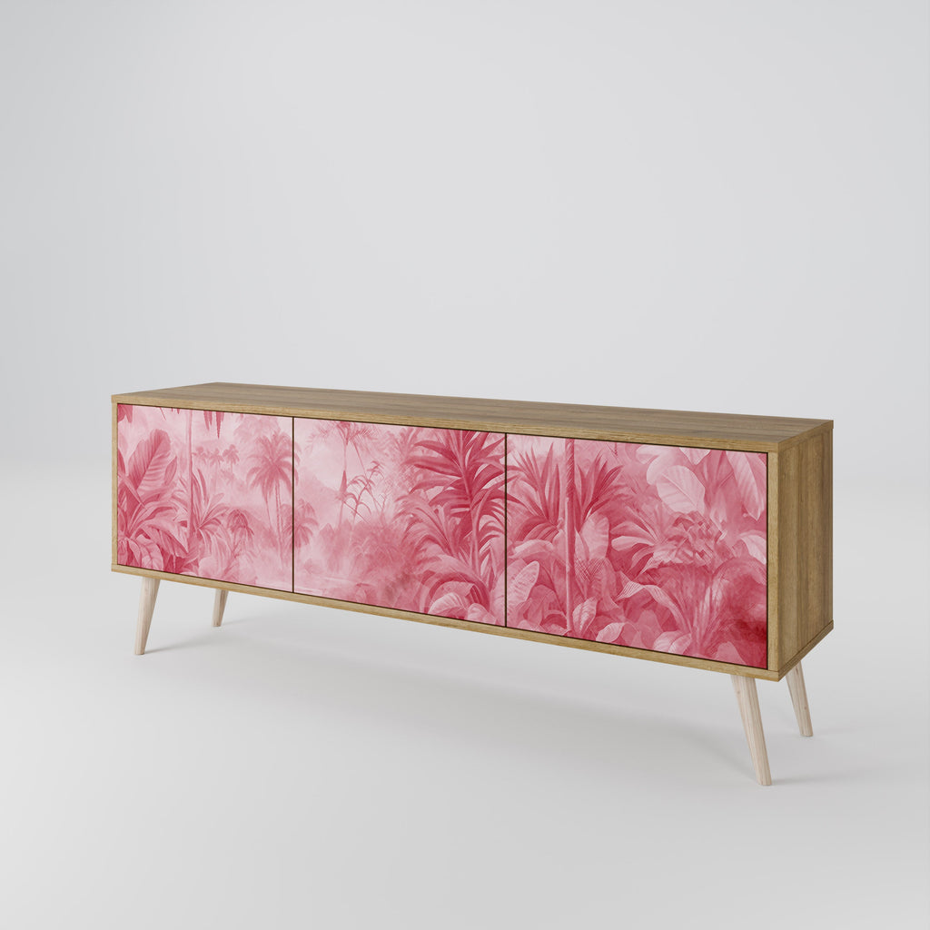 SWEET TROPICS TV-Lowboard mit 3 Türen in Eiche-Optik