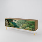 VERDURE ABYSS TV-Lowboard mit 3 Türen in Eiche-Optik