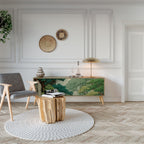 VERDURE ABYSS TV-Lowboard mit 3 Türen in Eiche-Optik