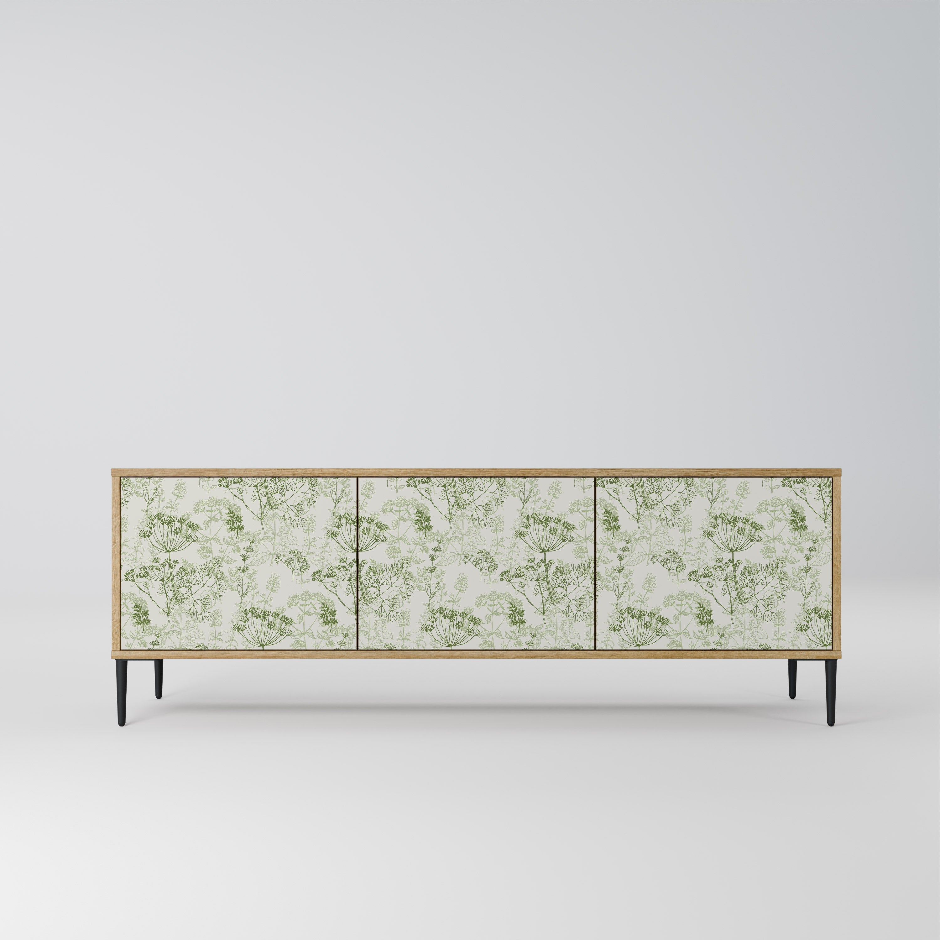 FENNEL BALDACHIN TV-Lowboard mit 3 Türen in Eiche-Optik