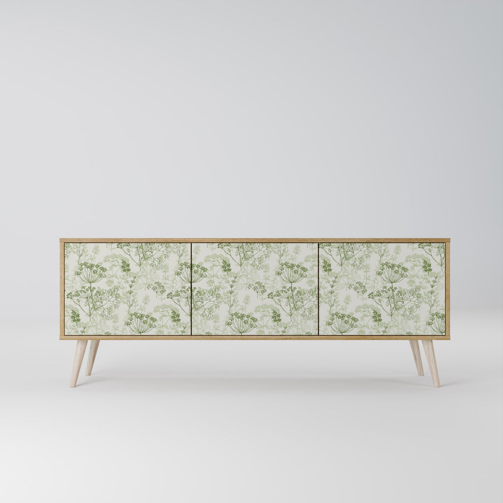 FENNEL BALDACHIN TV-Lowboard mit 3 Türen in Eiche-Optik