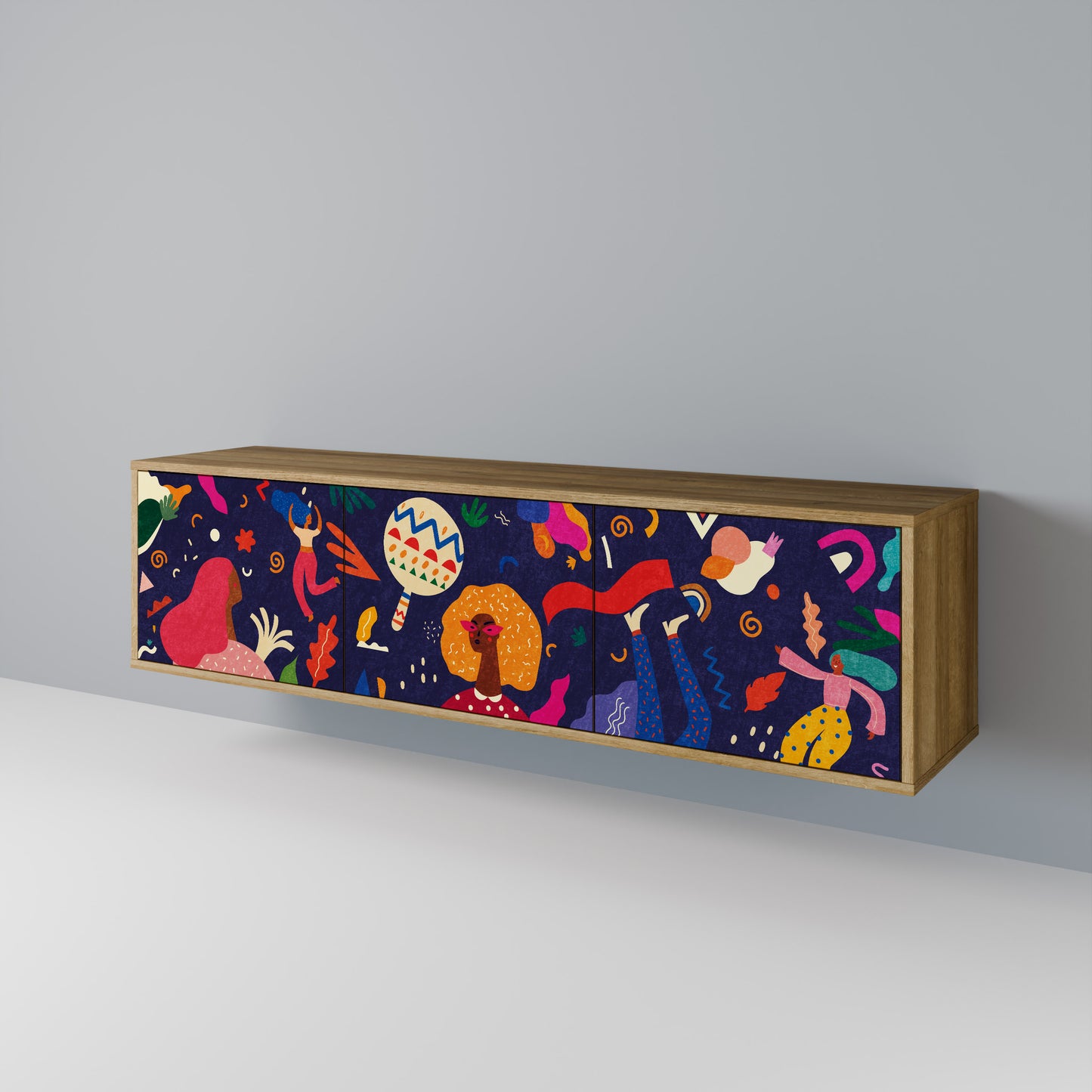 FESTIVE PLEASURES 3-türiges TV-Lowboard