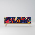 FESTIVE PLEASURES TV-Lowboard mit 3 Türen in Eiche-Optik