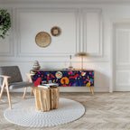 FESTIVE PLEASURES TV-Lowboard mit 3 Türen in Eiche-Optik