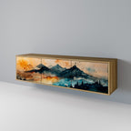 OMINOUS MOUNTAINS TV-Lowboard mit 3 Türen in Eiche-Optik