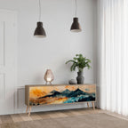 OMINOUS MOUNTAINS TV-Lowboard mit 3 Türen in Eiche-Optik