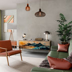 OMINOUS MOUNTAINS TV-Lowboard mit 3 Türen in Eiche-Optik