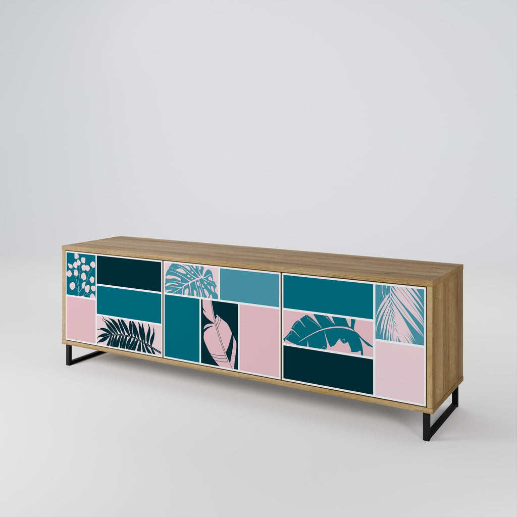 COMBINATION OF SHAPES TV-Lowboard mit 3 Türen in Eiche-Optik