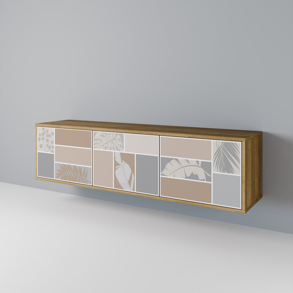 TROPICAL SHAPES TV-Lowboard mit 3 Türen in Eiche-Optik