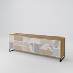 TROPICAL SHAPES TV-Lowboard mit 3 Türen in Eiche-Optik