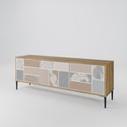 TROPICAL SHAPES TV-Lowboard mit 3 Türen in Eiche-Optik
