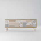 TROPICAL SHAPES TV-Lowboard mit 3 Türen in Eiche-Optik