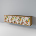 COCOA FRUITS TV-Lowboard mit 3 Türen in Eiche-Optik