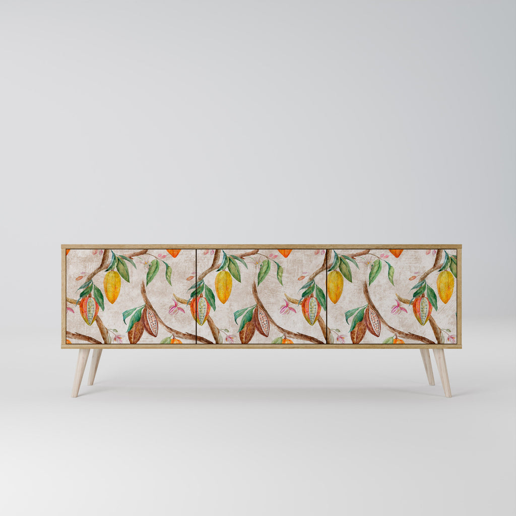 COCOA FRUITS TV-Lowboard mit 3 Türen in Eiche-Optik