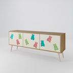 GUMMY BEARS TV-Lowboard mit 3 Türen in Eiche-Optik