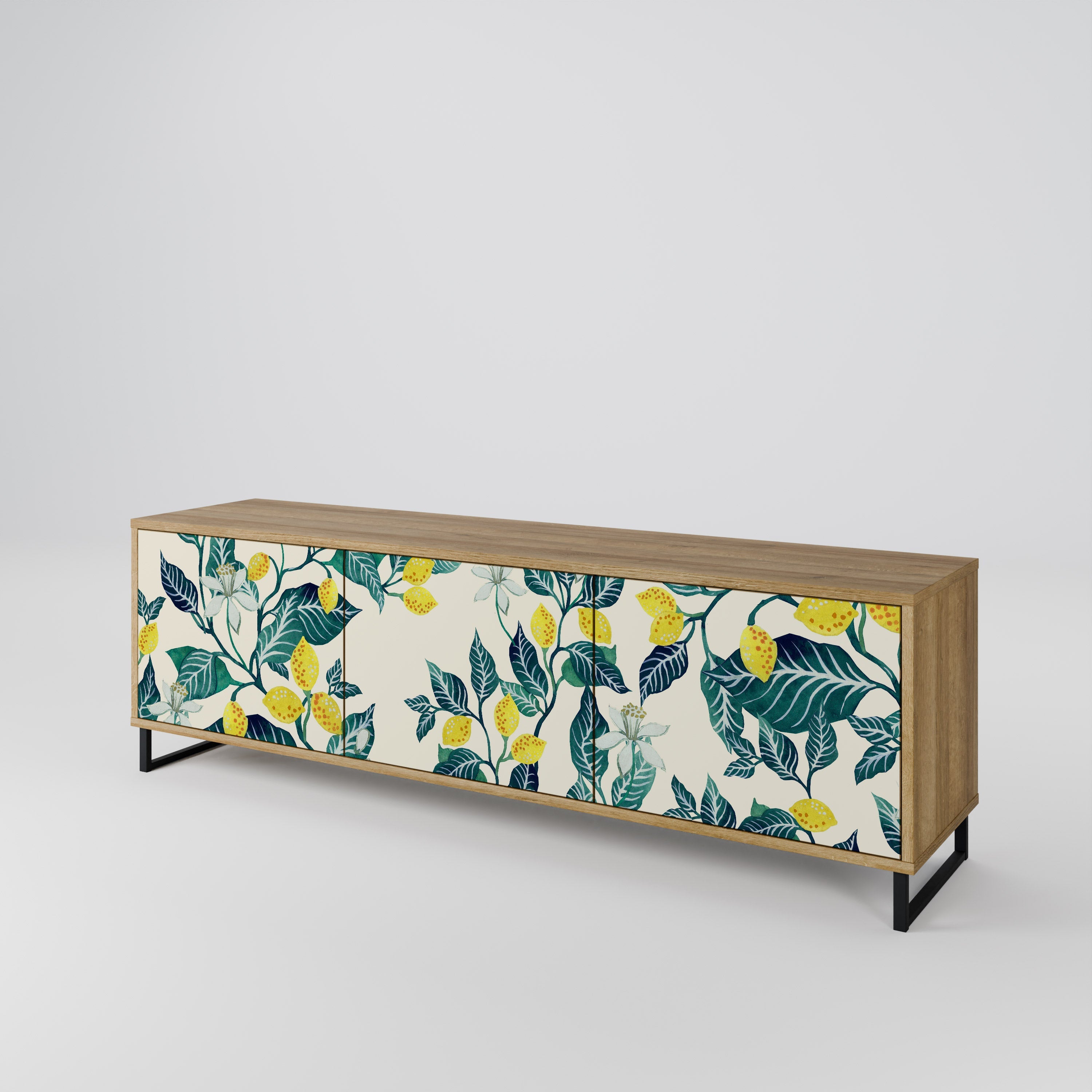 LEMON TREE TV-Lowboard mit 3 Türen in Eiche-Optik